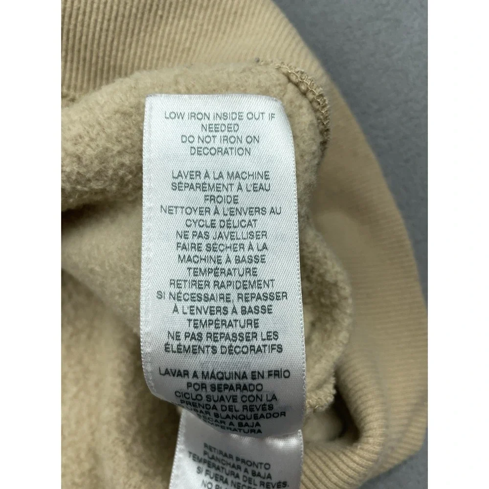 True Religion Hoodie Men XL Brown Full Zip Lightweight Cool Drawstring Logo Trim